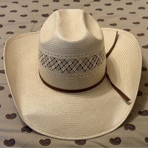 American 7 5/8 straw Cowboy Hat with Brown Band